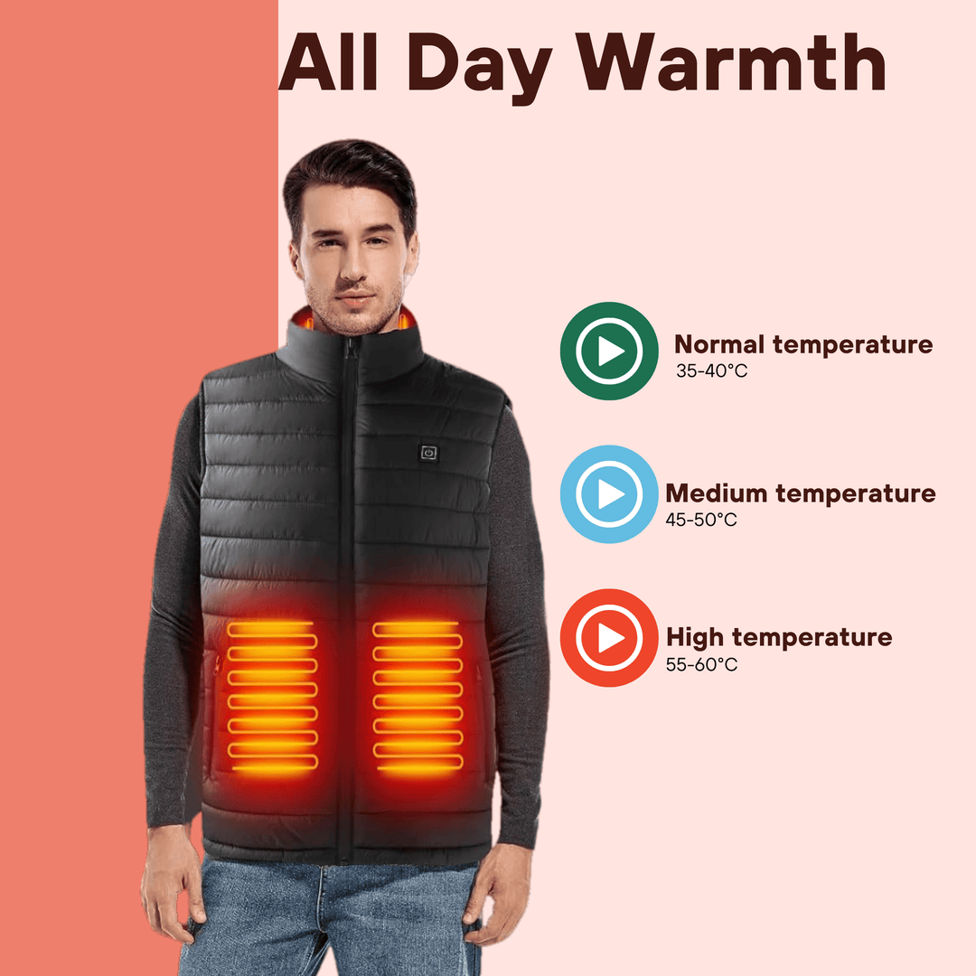 Lisslune | Heated Gilet – Lightweight Body Warmer Heated Jacket for Ultimate Comfort