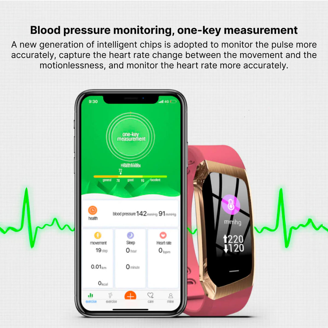 Lisslune | Blood Pressure Smart Watch and Heart Rate Monitor