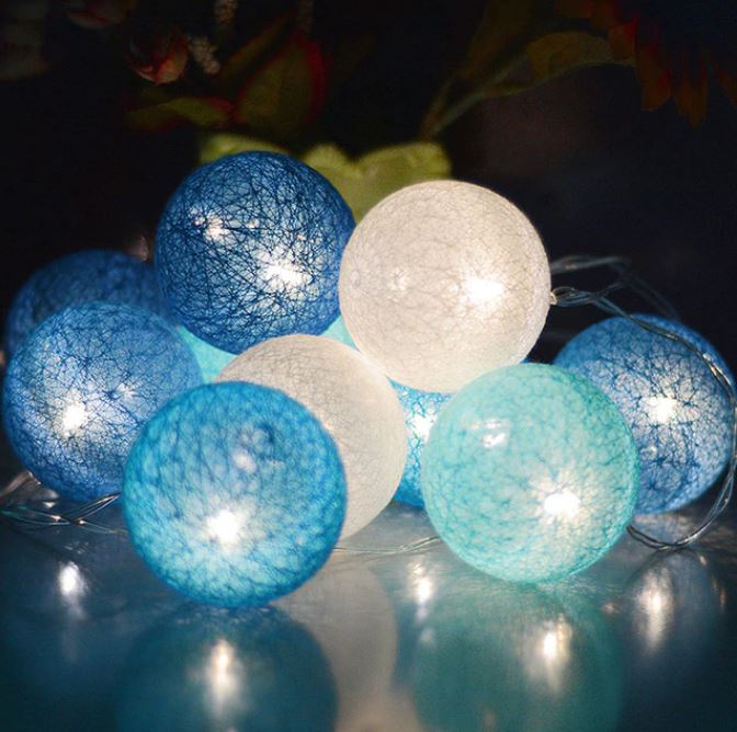 Lisslune | Royallure Cotton Balloon String Lights – Cozy Decoration for Home & Celebrations