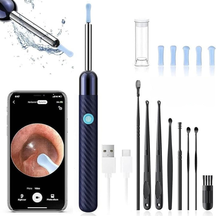 Lisslune | Ear Wax Removal Tool | 1080P HD Camera, LED Lights & Adjustable Scoops for Safe Ear Hygiene at Home