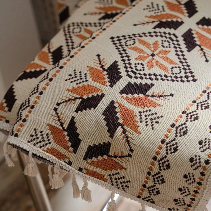 Lisslune | Bohemian Geometric Semi-Blackout Curtain