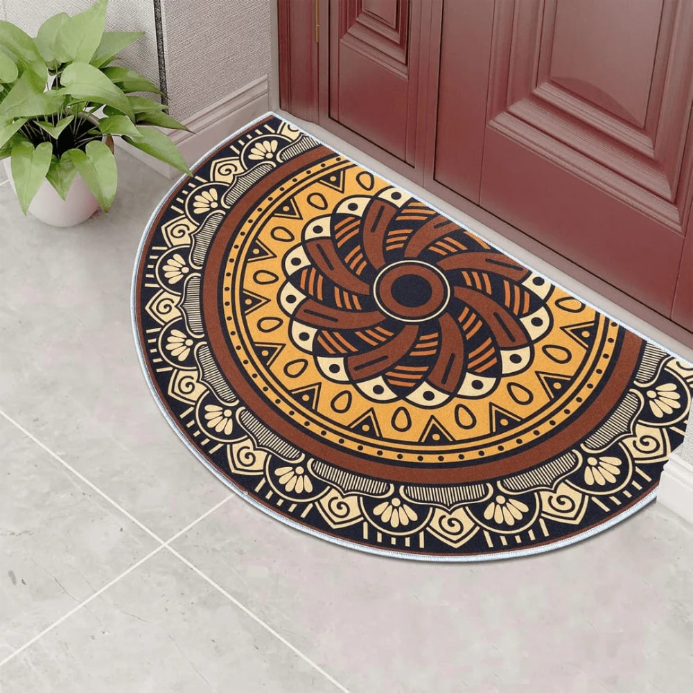 Lisslune | Bohemian Half Round Mandala Rug