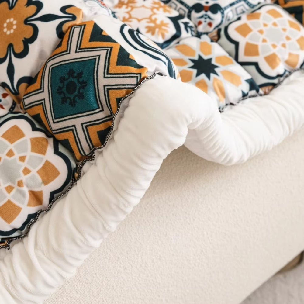 Lisslune | Bohemian Printed Quilted Sofa Cover