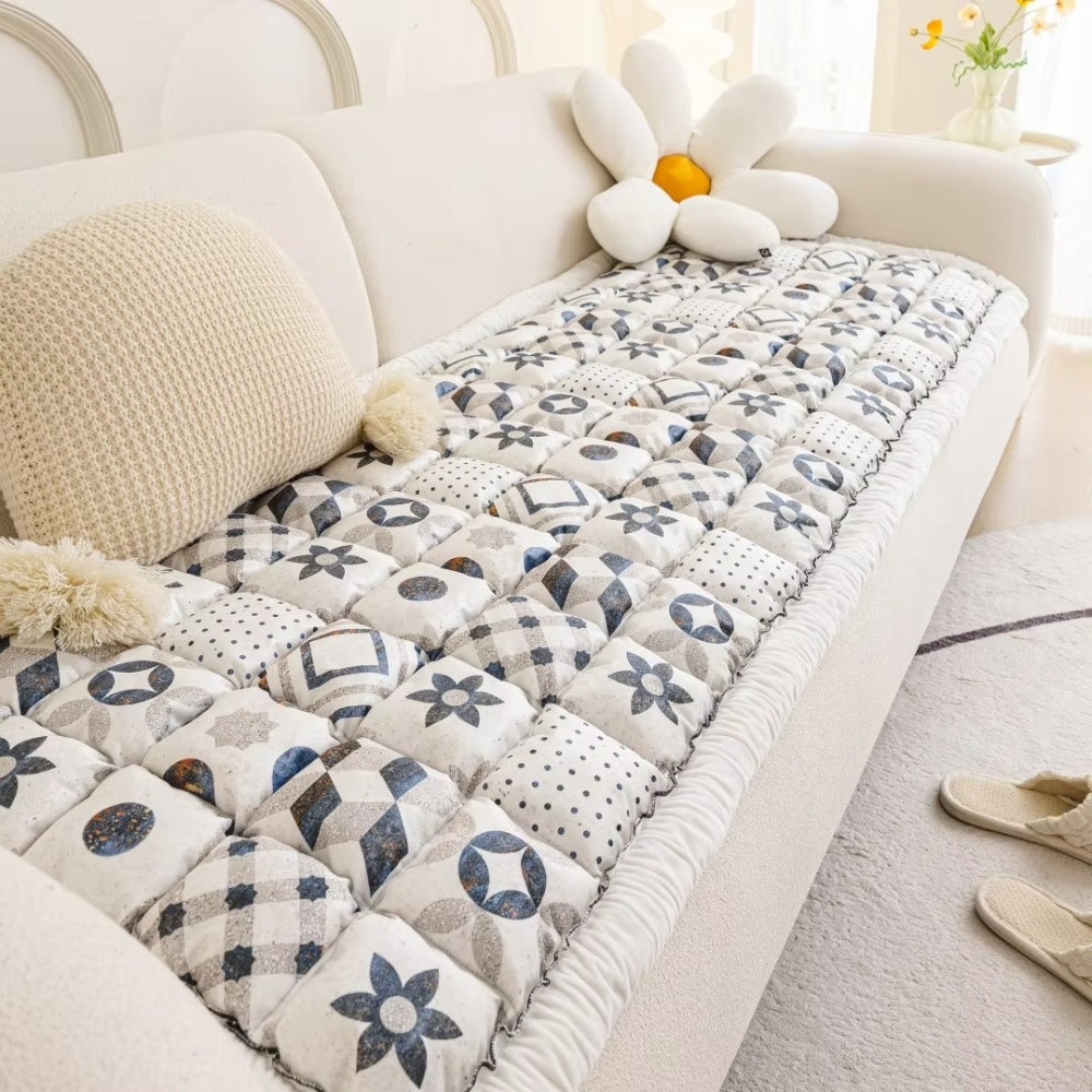 Lisslune | Bohemian Printed Quilted Sofa Cover