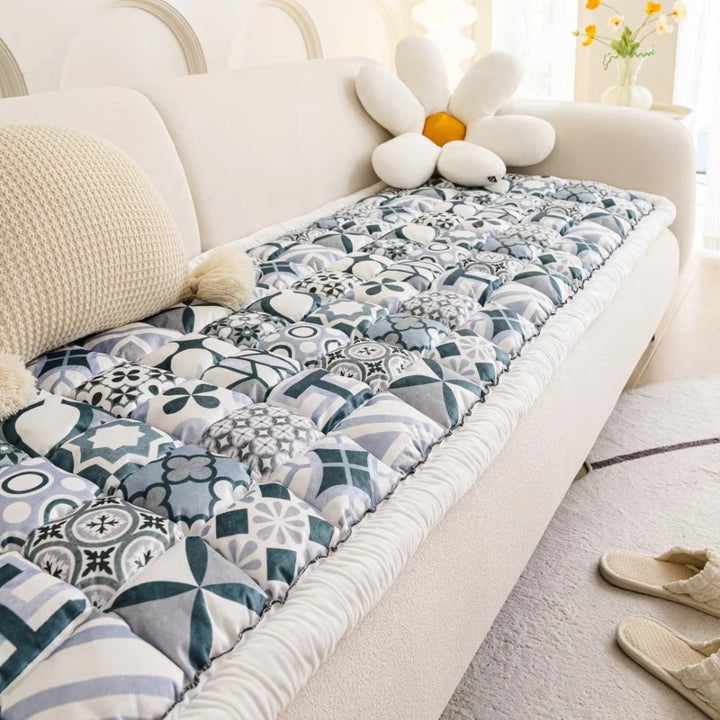 Lisslune | Bohemian Printed Quilted Sofa Cover