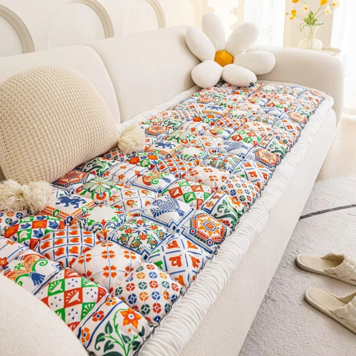 Lisslune | Bohemian Printed Quilted Sofa Cover