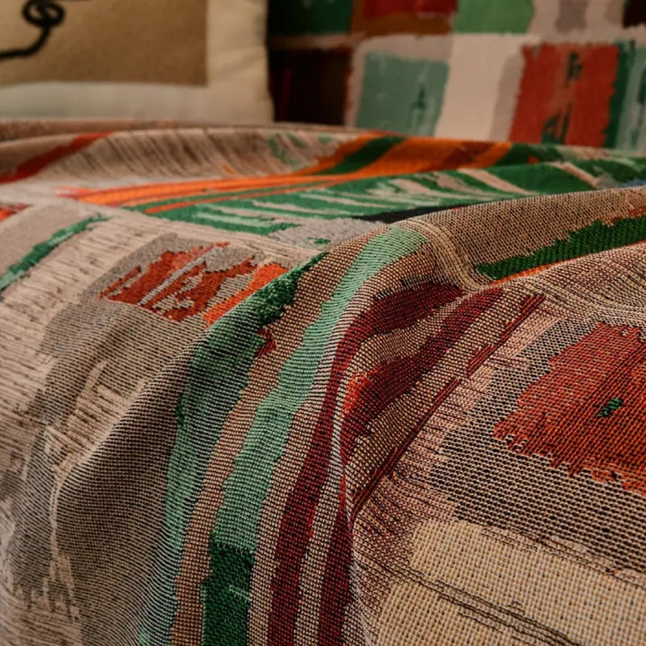 Lisslune | Bohemian Rustic Geometric Sofa Cover