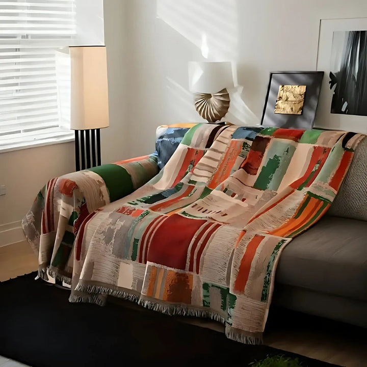 Lisslune | Bohemian Rustic Geometric Sofa Cover