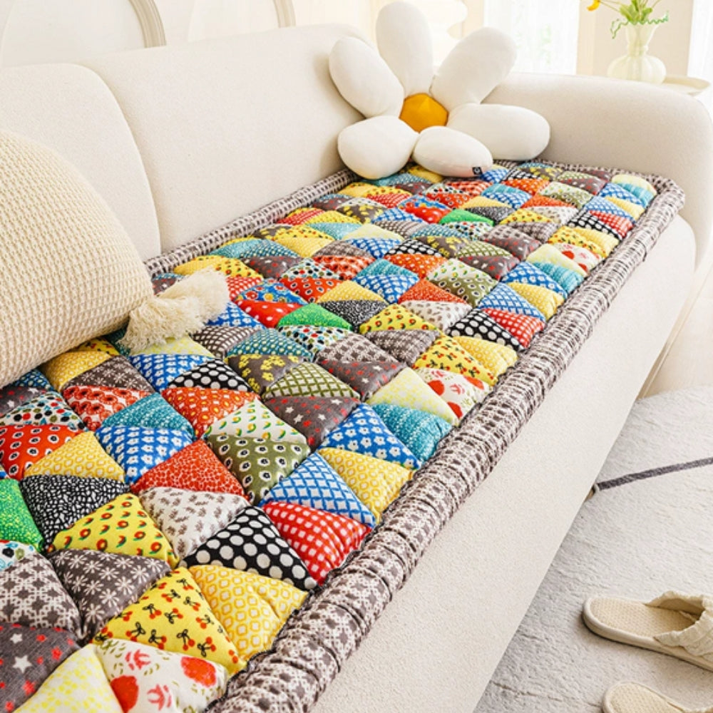Lisslune | Bohemian Printed Quilted Sofa Cover