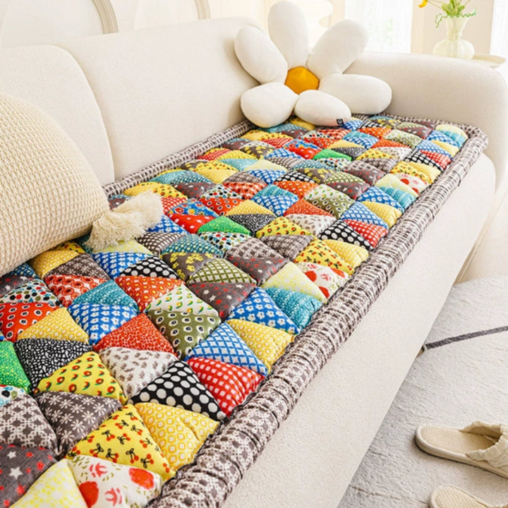 Lisslune | Bohemian Printed Quilted Sofa Cover
