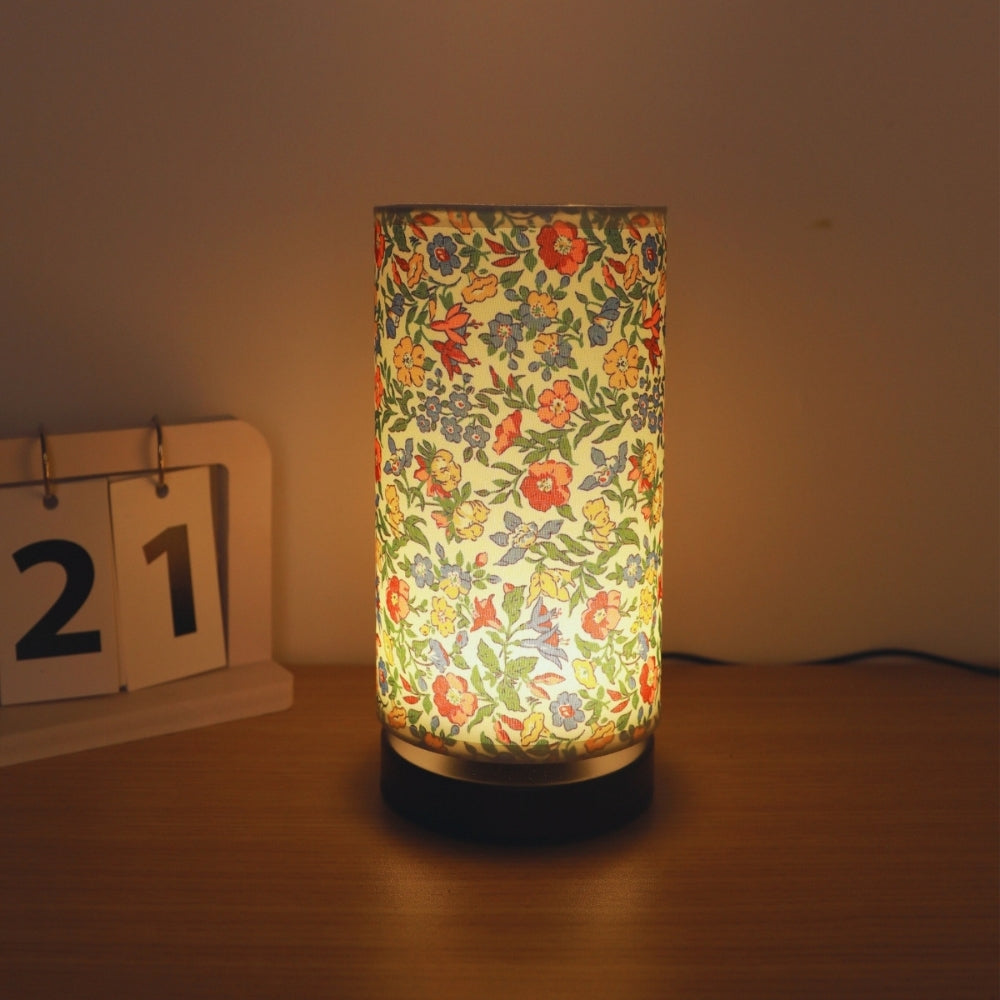 Lisslune | Botanical Floral Fabric Lighting Table Lamp