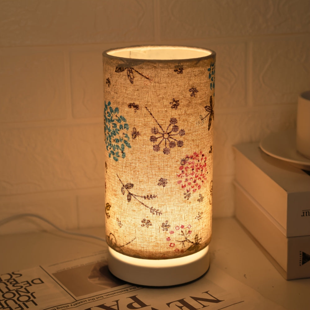 Lisslune | Botanical Floral Fabric Lighting Table Lamp