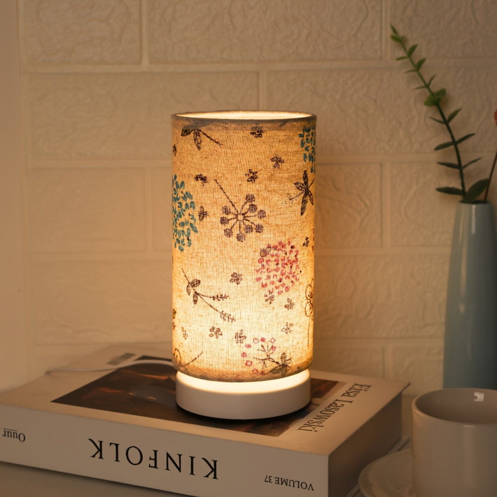 Lisslune | Botanical Floral Fabric Lighting Table Lamp
