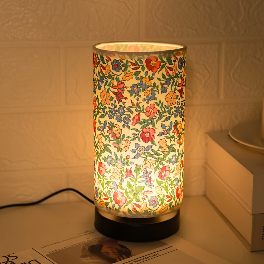 Lisslune | Botanical Floral Fabric Lighting Table Lamp