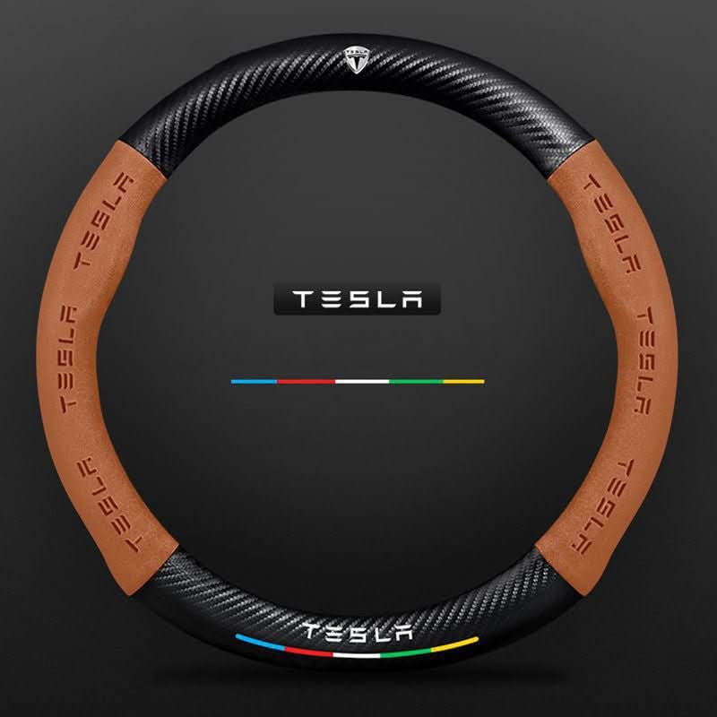 Lisslune | Non-slip steering wheel cover with breathable leather
