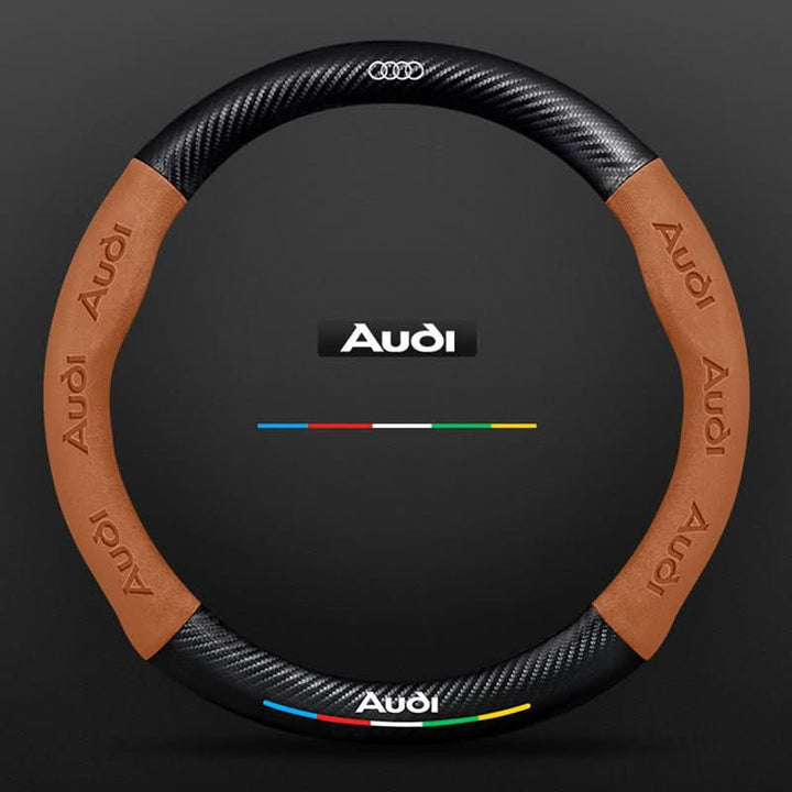 Lisslune | Non-slip steering wheel cover with breathable leather