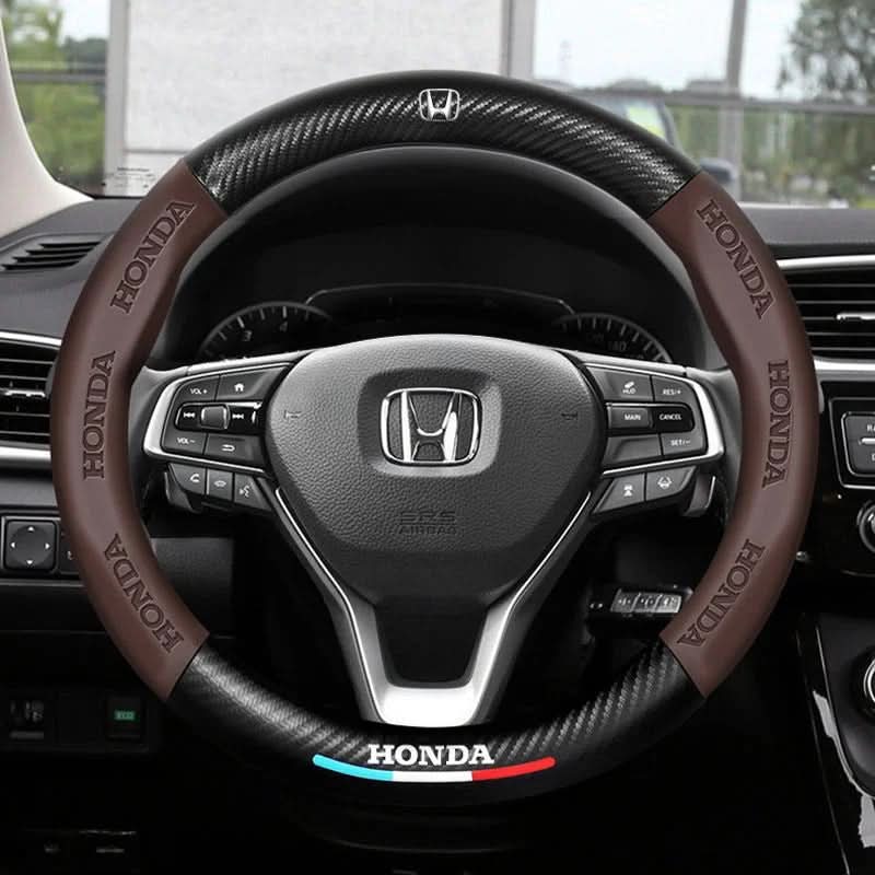 Lisslune | Non-slip steering wheel cover with breathable leather