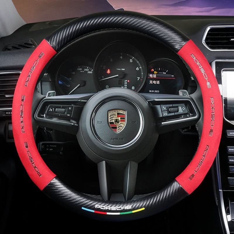 Lisslune | Non-slip steering wheel cover with breathable leather