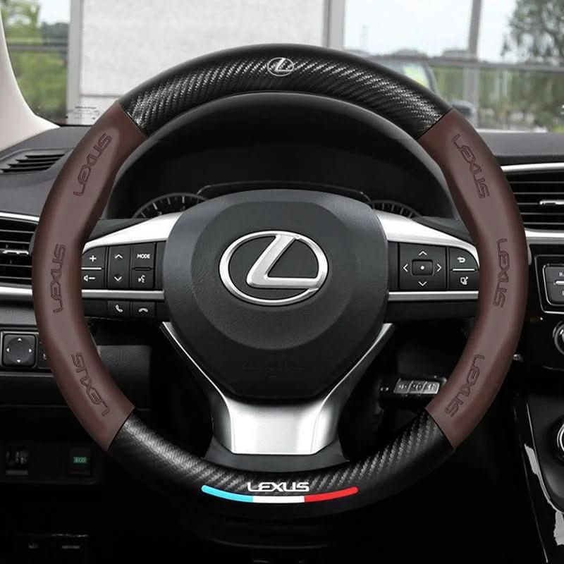 Lisslune | Non-slip steering wheel cover with breathable leather