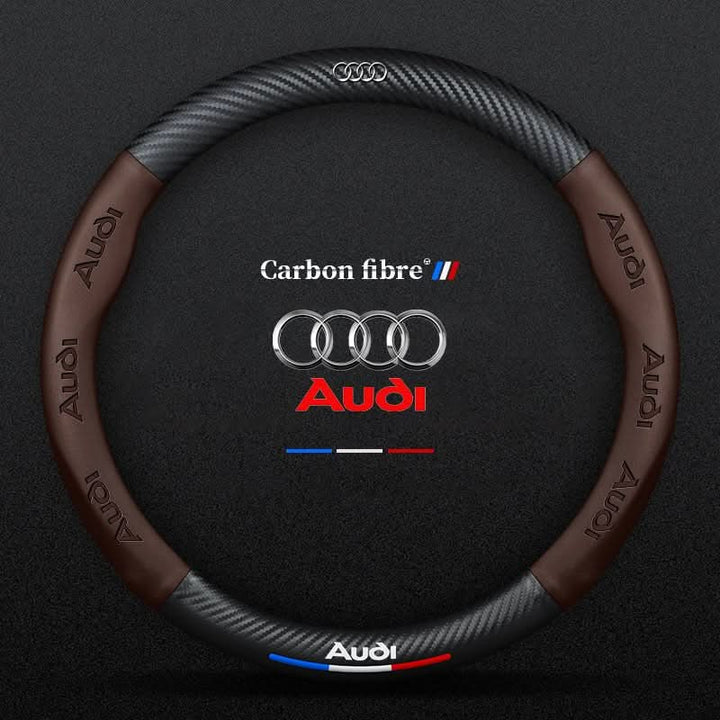 Lisslune | Non-slip steering wheel cover with breathable leather