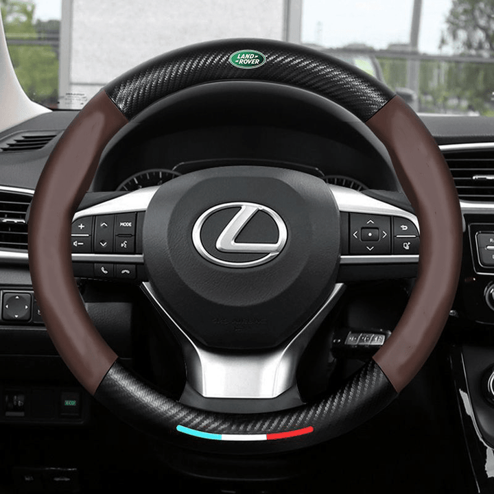 Lisslune | Non-slip steering wheel cover with breathable leather
