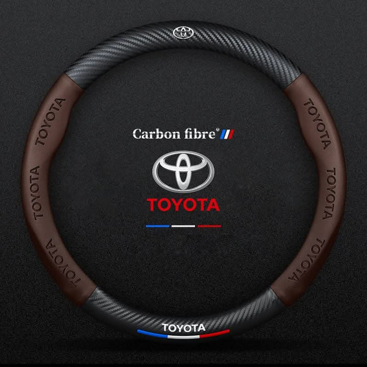 Lisslune | Non-slip steering wheel cover with breathable leather