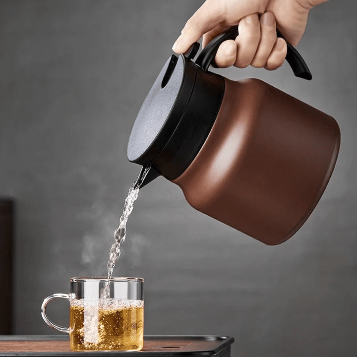 Lisslune | Insulated teapot with stainless steel strainer & ceramic for hot or cold tea