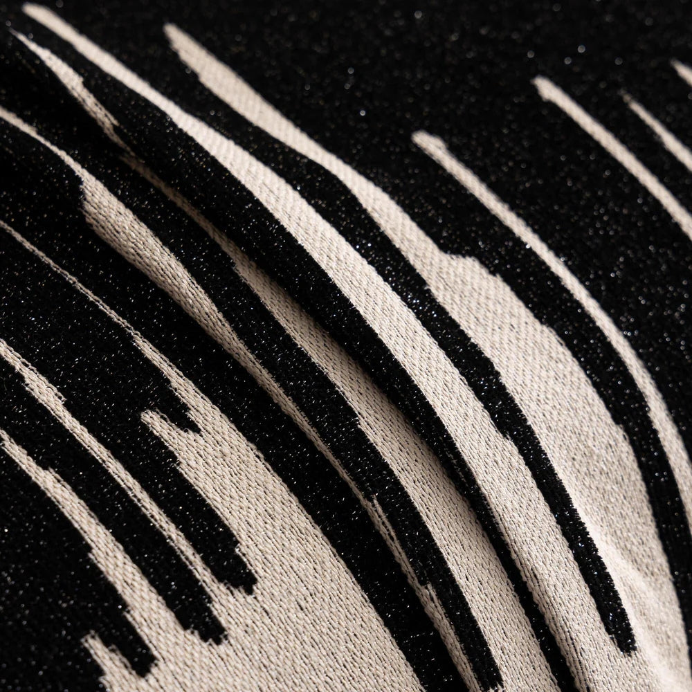 Lisslune | Brushstroke Vertical Pattern Chenille Sofa Cover