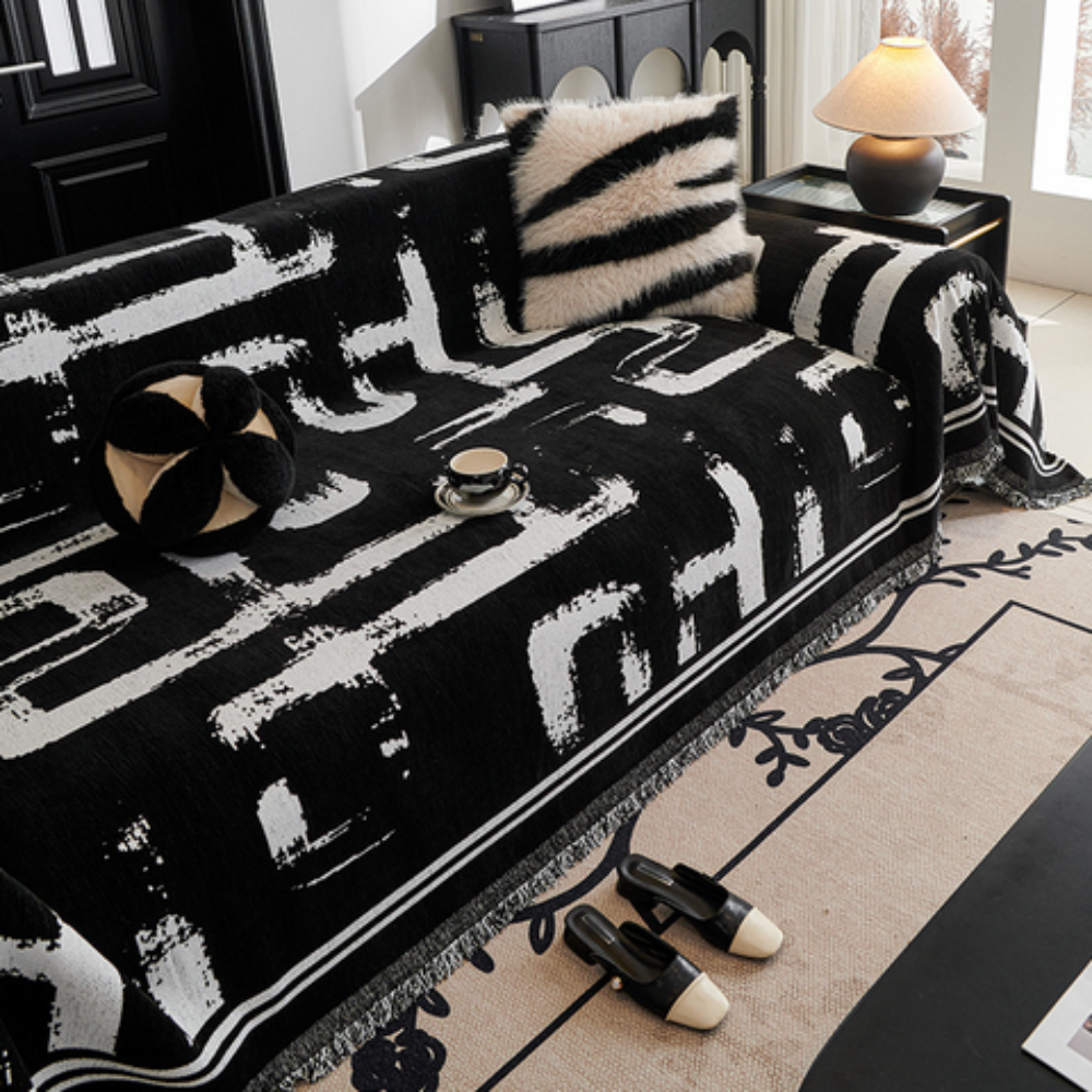 Lisslune | Brushstroke Art Sofa Cover