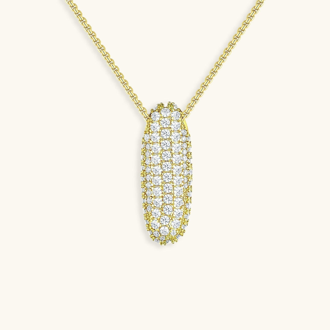 Lisslune | Bubble Initial-Diamond-Necklace