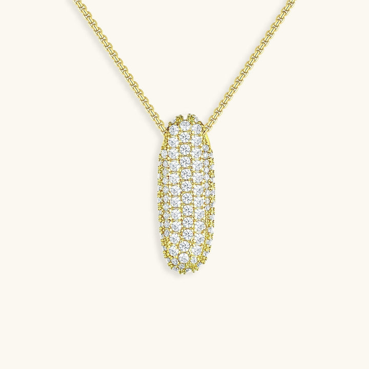 Lisslune | Bubble Initial-Diamond-Necklace