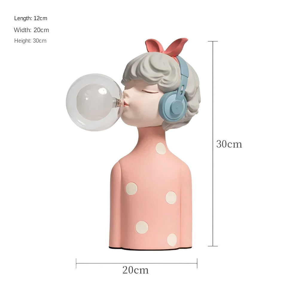 Lisslune | BubbleFairies Table Lamp – Enchanting Quartet Cartoon Girl Figurine Light