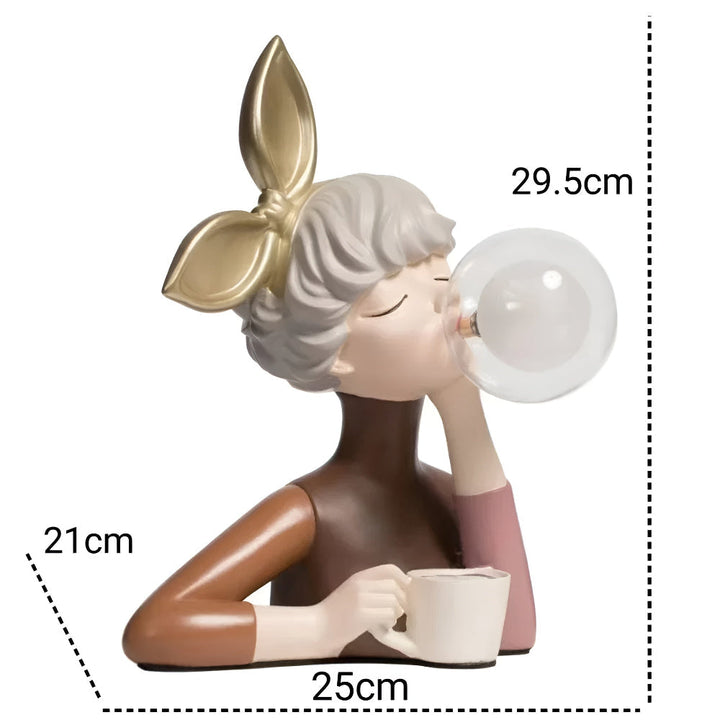 Lisslune | BubbleFairies Table Lamp – Enchanting Quartet Cartoon Girl Figurine Light