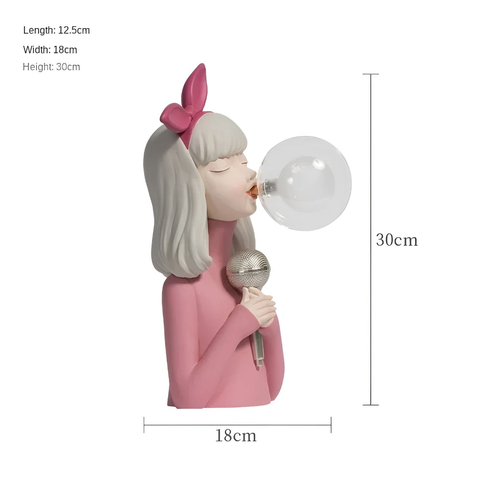 Lisslune | BubbleFairies Table Lamp – Enchanting Quartet Cartoon Girl Figurine Light