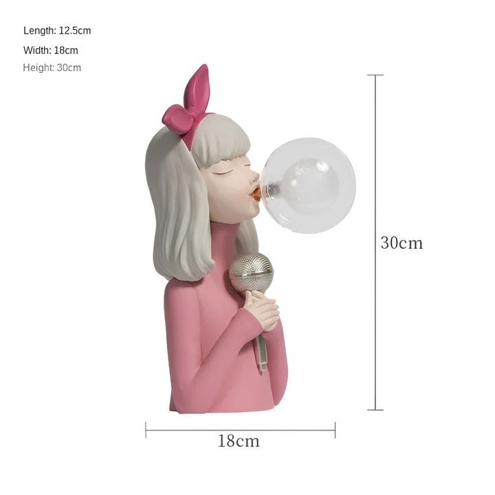 Lisslune | BubbleFairies Table Lamp – Enchanting Quartet Cartoon Girl Figurine Light
