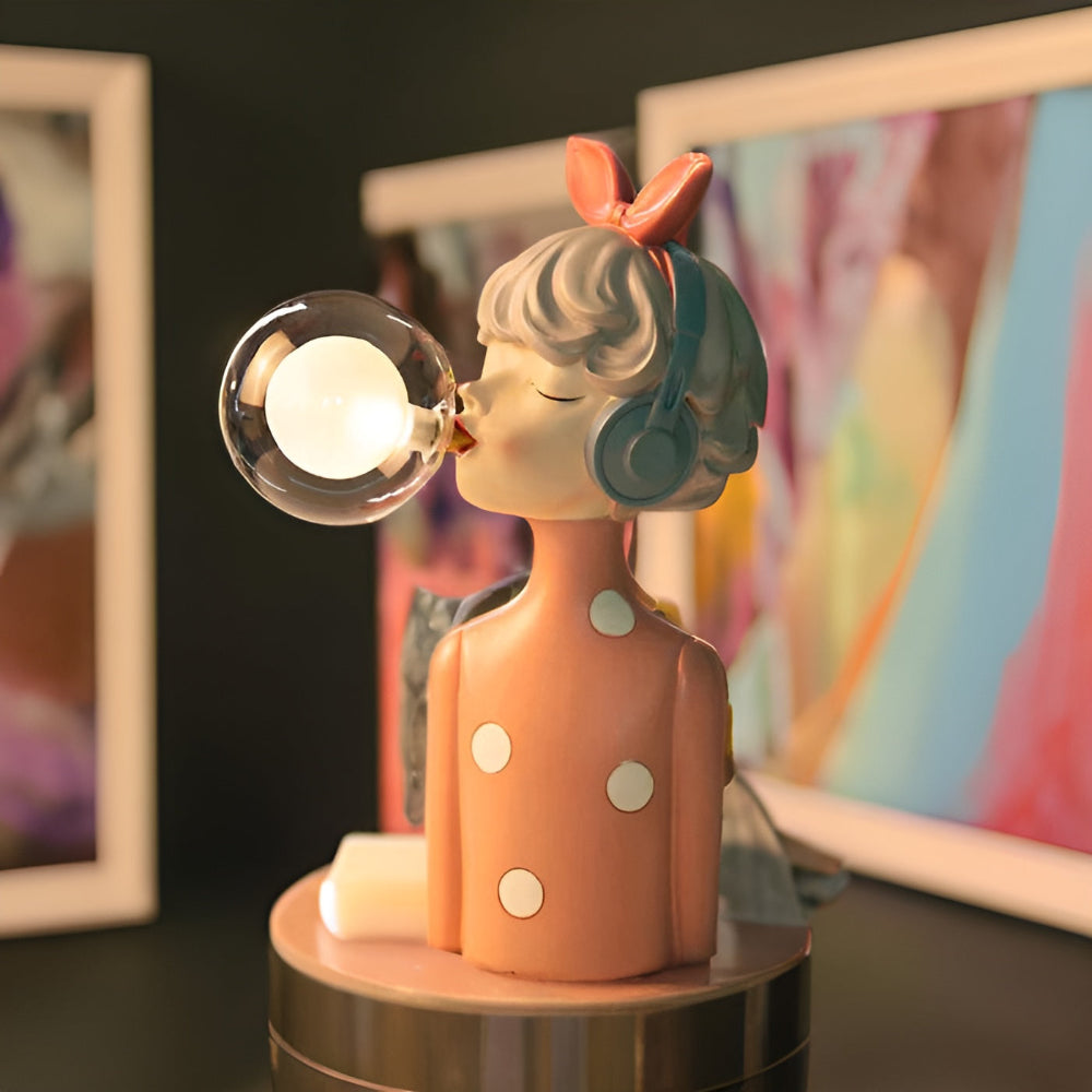 Lisslune | BubbleFairies Table Lamp – Enchanting Quartet Cartoon Girl Figurine Light