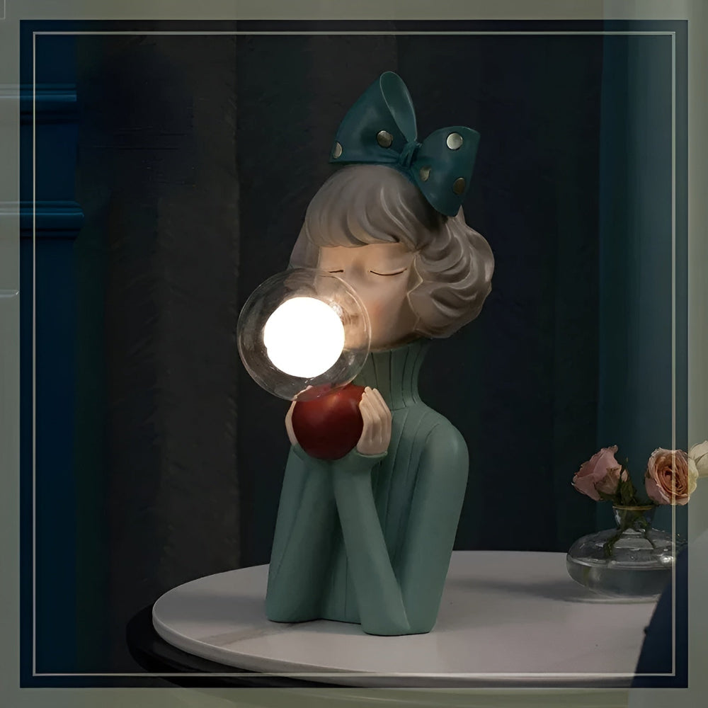 Lisslune | BubbleFairies Table Lamp – Enchanting Quartet Cartoon Girl Figurine Light