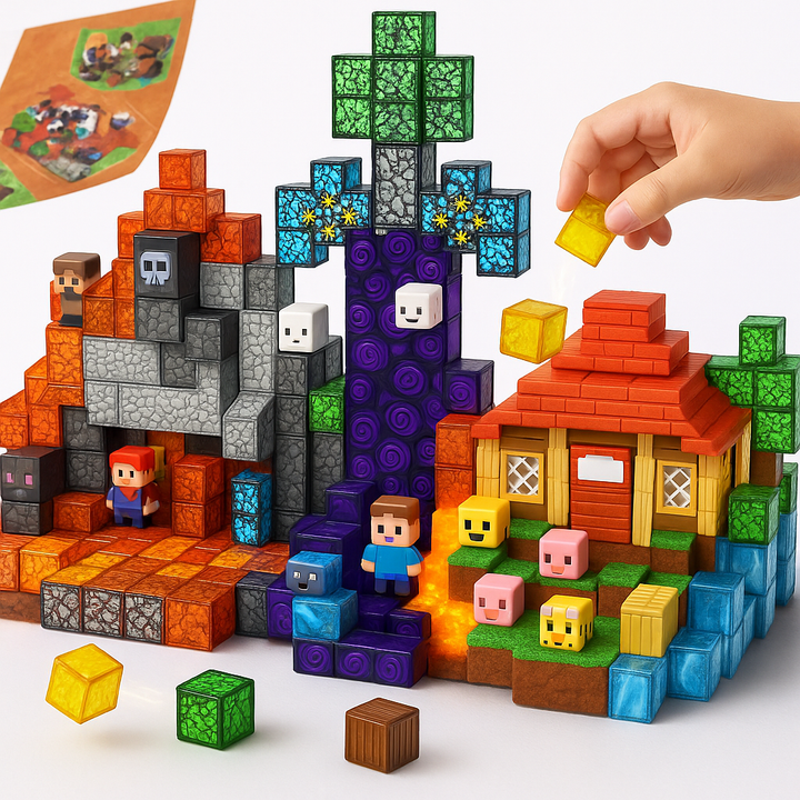 Lisslune | Magnetic Building Blocks Set for Kids 200pcs
