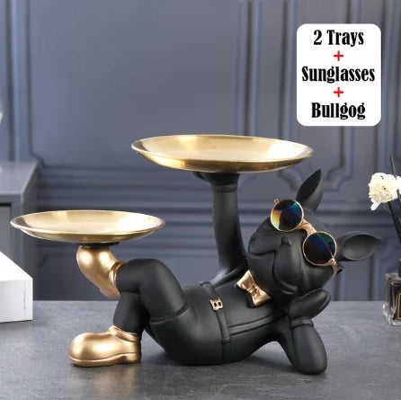 Lisslune | Art Bulldog | Stylish Bulldog Decoration | Sustainable Resin | Unique Eye-Catcher