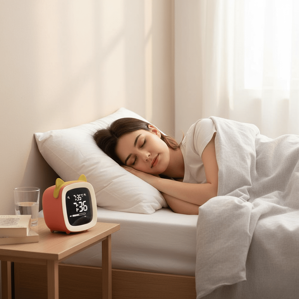 Lisslune | LED Children's Alarm Clock for Gentle Falling Asleep