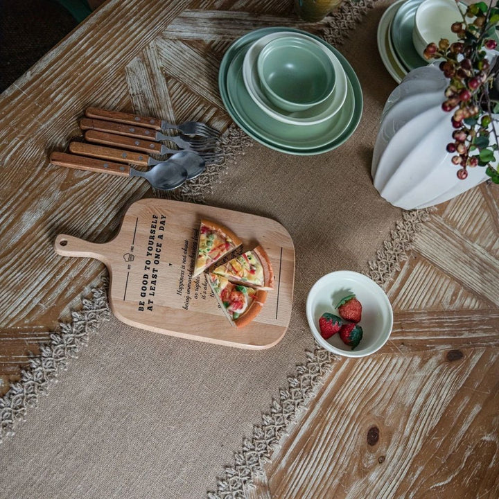 Lisslune | Burlap Charm Boho Table Runner