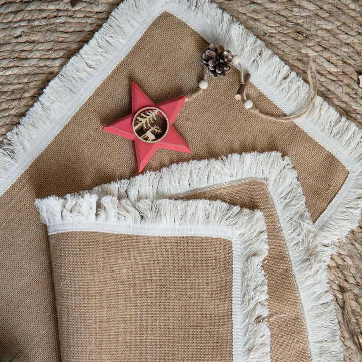 Lisslune | Burlap Charm Boho Table Runner