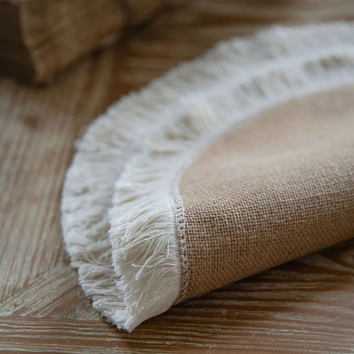Lisslune | Burlap Charm Boho Table Runner