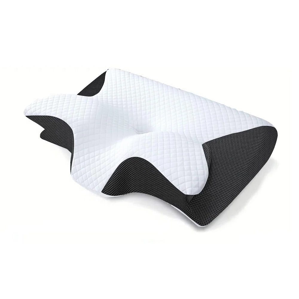 Lisslune | Butterfly Neck Support Memory Pillow | Ergonomic, Hypoallergenic & Ideal for All Sleep Positions