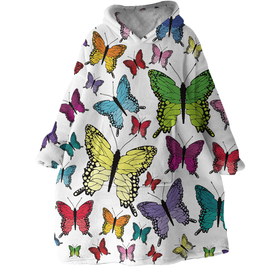 Lisslune | Therapeutic Blanket Hoodie - Butterfly Garden (Made to Order)