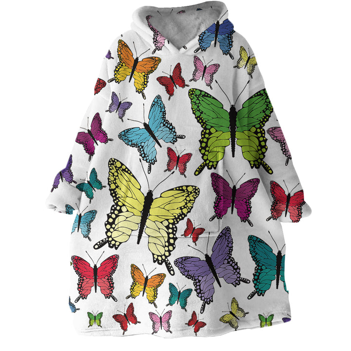 Lisslune | Therapeutic Blanket Hoodie - Butterfly Garden (Made to Order)