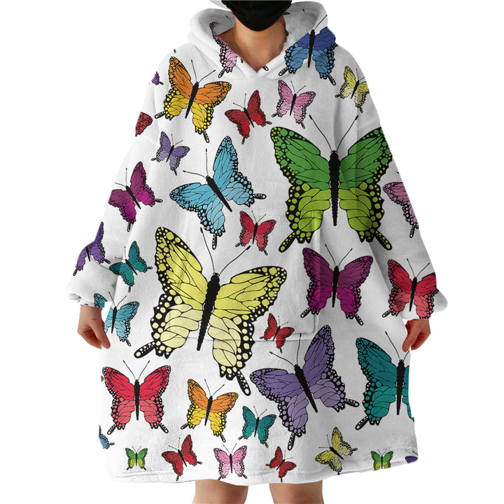Lisslune | Therapeutic Blanket Hoodie - Butterfly Garden (Made to Order)