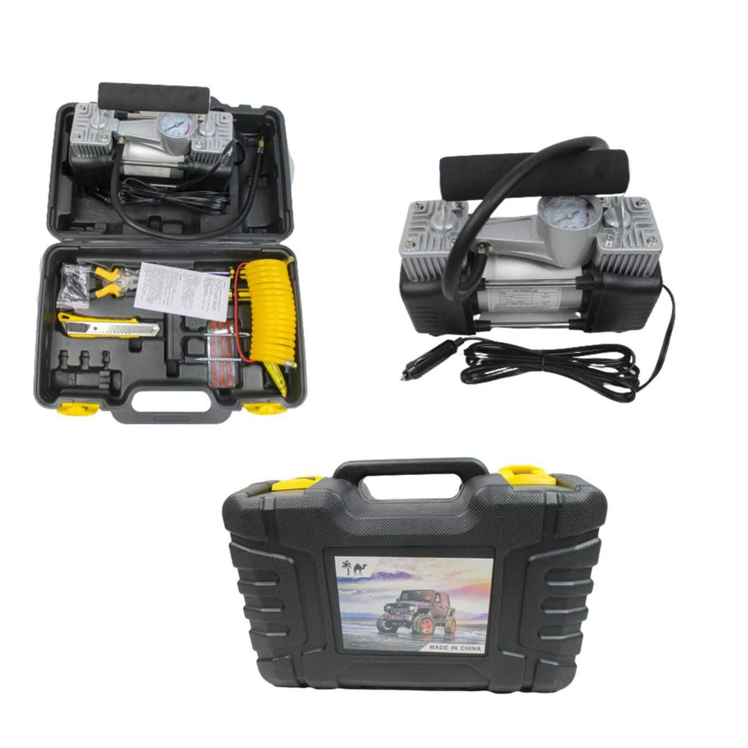 Lisslune | Portable Double Cylinder Car Air Compressor with Tools