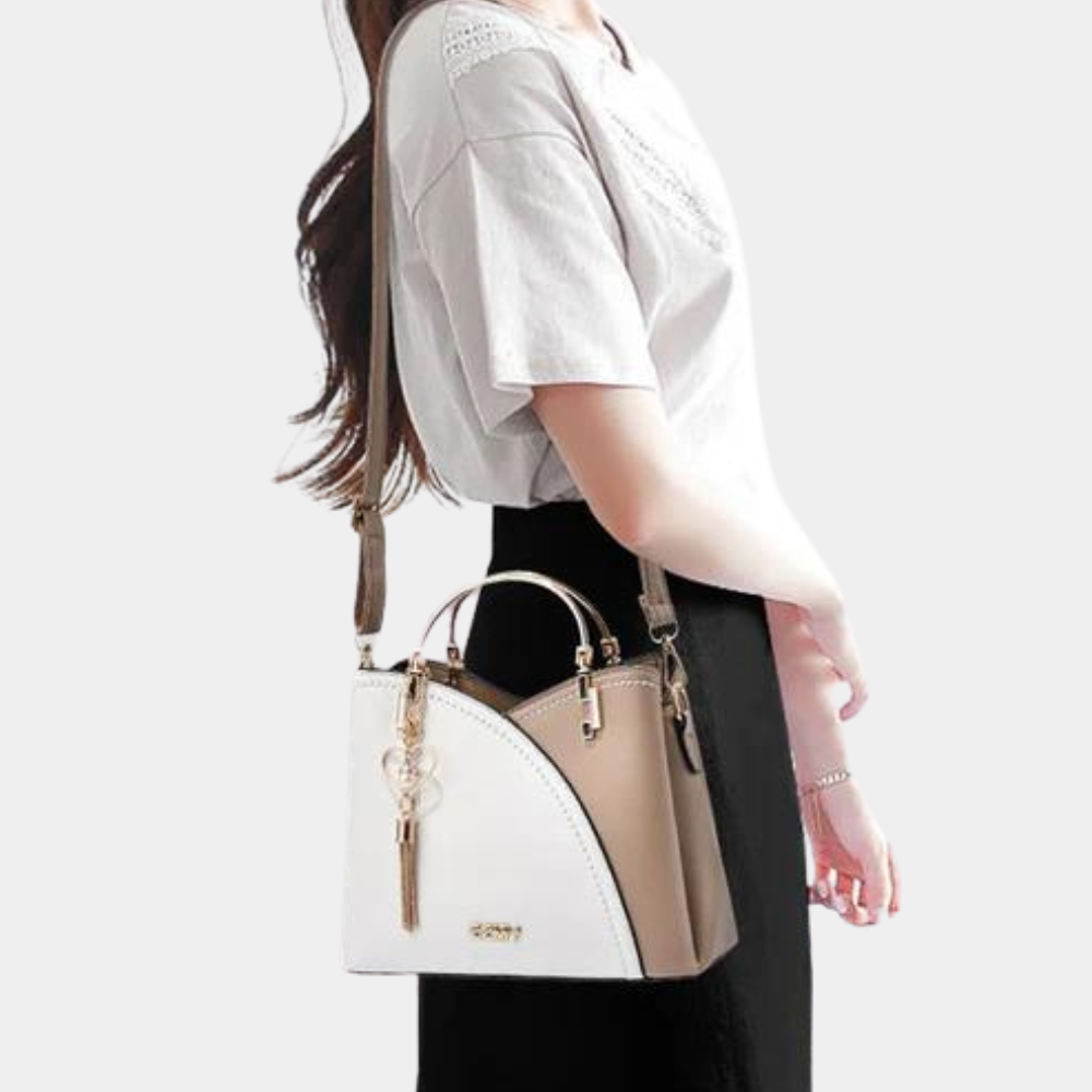 Lisslune | Vero – Elegant Leather Handbag with Multiple Compartments | Stylish Shoulder & Crossbody Bag