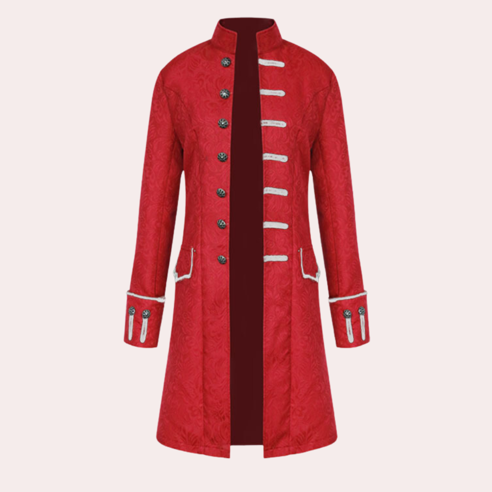 Lisslune | Luxurious Long Coat in Vintage Style for Men